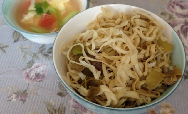 好吃的干面条