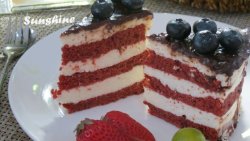 红丝绒芝士蛋糕