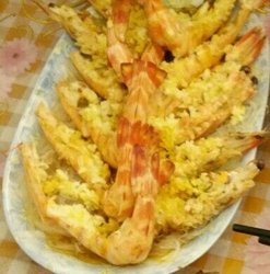 蒜蓉开边虎皮虾