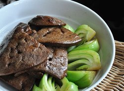 猪肝炒菜心