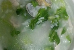 青菜海鲜粥