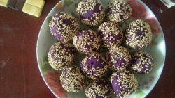 紫薯葡萄干球