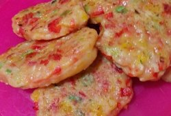 彩椒胡萝卜肉饼--15M