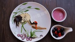巧用吐司制作国画版创意餐
