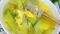 黄瓜鸡蛋粉条汤