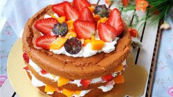 草莓芒果裸蛋糕