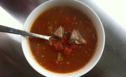 番茄猪肝汤（补铁餐）