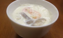 奶油蘑菇鲜虾浓汤