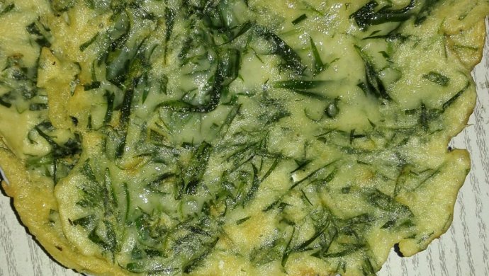 扫帚苗菜鸡蛋软饼