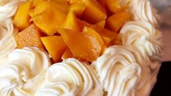 椰子榛子芒果蛋糕