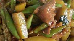 土豆豆角炖肉