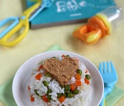 肉松杂菜饭