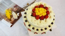 【双层水果奶油生日蛋糕】——COUSS E5出品