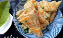 火腿酥脆葱油饼的两种形态