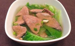 白菜猪肝汤