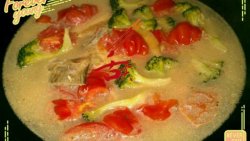 冬季西兰花番茄鱼片汤