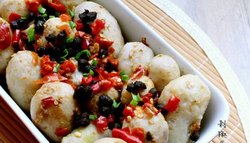 剁椒豆豉蒸芋头
