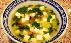 青菜咸肉豆腐羹