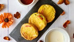 彩椒鸡胸鸡蛋饼--营养又有颜值的早餐
