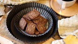 追剧必备，巧克力杏仁饼干