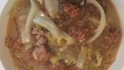 娃娃菜丸子炖粉