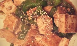 青椒虾酱豆腐