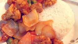 糖醋里脊盖饭