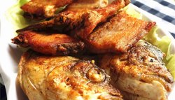 香煎鱼头鱼骨—冬季暖身