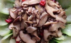 上海青炒香菇