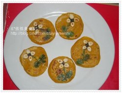 香煎杏仁南瓜饼