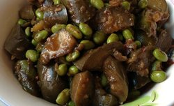 酱烧茄子毛豆