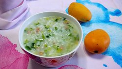 芹菜叶大米粥