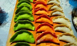 羊肉饺子三色君