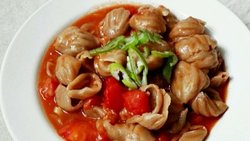 西红柿炒莜面螺壳