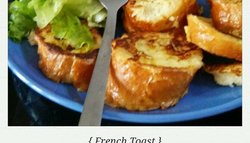 法式土司french toast+紫薯球+香浓自制咖啡