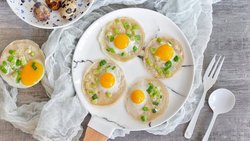 葱香太阳蛋（饺子皮版）