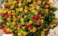 美味玉米炒豌豆