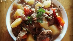 鸡心鸡胗炖土豆