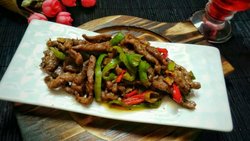干炒牛肉丝丝