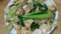 肉片炒年糕