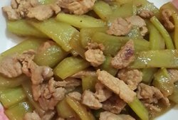 瘦肉炒青瓜