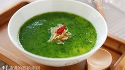 菠菜汁碧绿蛋羹