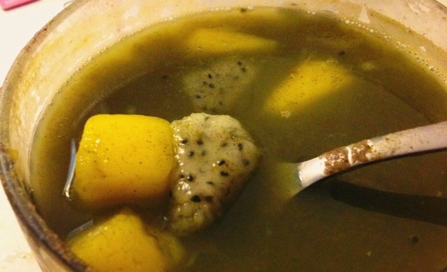 荷叶橙汁水果煎茶