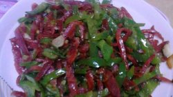 青椒炒腊肠