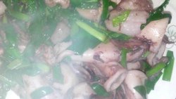 乌鱼炒韭菜