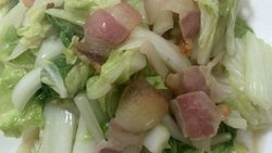 咸肉炒大白菜