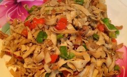 孜香青椒炒干豆腐