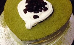 抹茶蜜豆慕斯