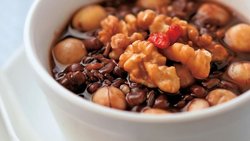 加州核桃试用报告之核桃莲子杂粮粥