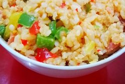 韩式火腿青椒腊肠炒饭